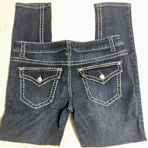 Paisley Sky Skinny Jeans - SIZE 12